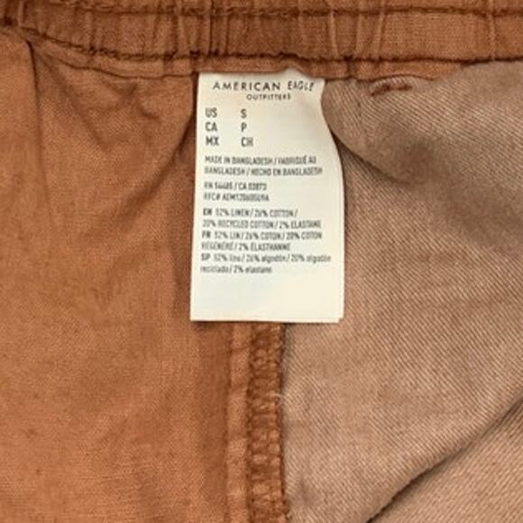 New American Eagle Mens Small Rusty Brown Flex Drawstring Waist Shorts - Picture 5 of 5